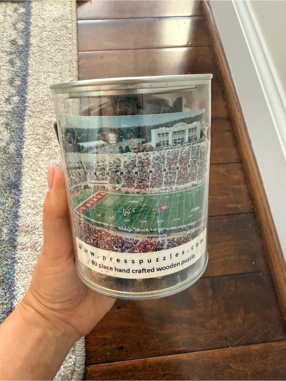 Indiana University Memorial Stadium Wooden Puzzle